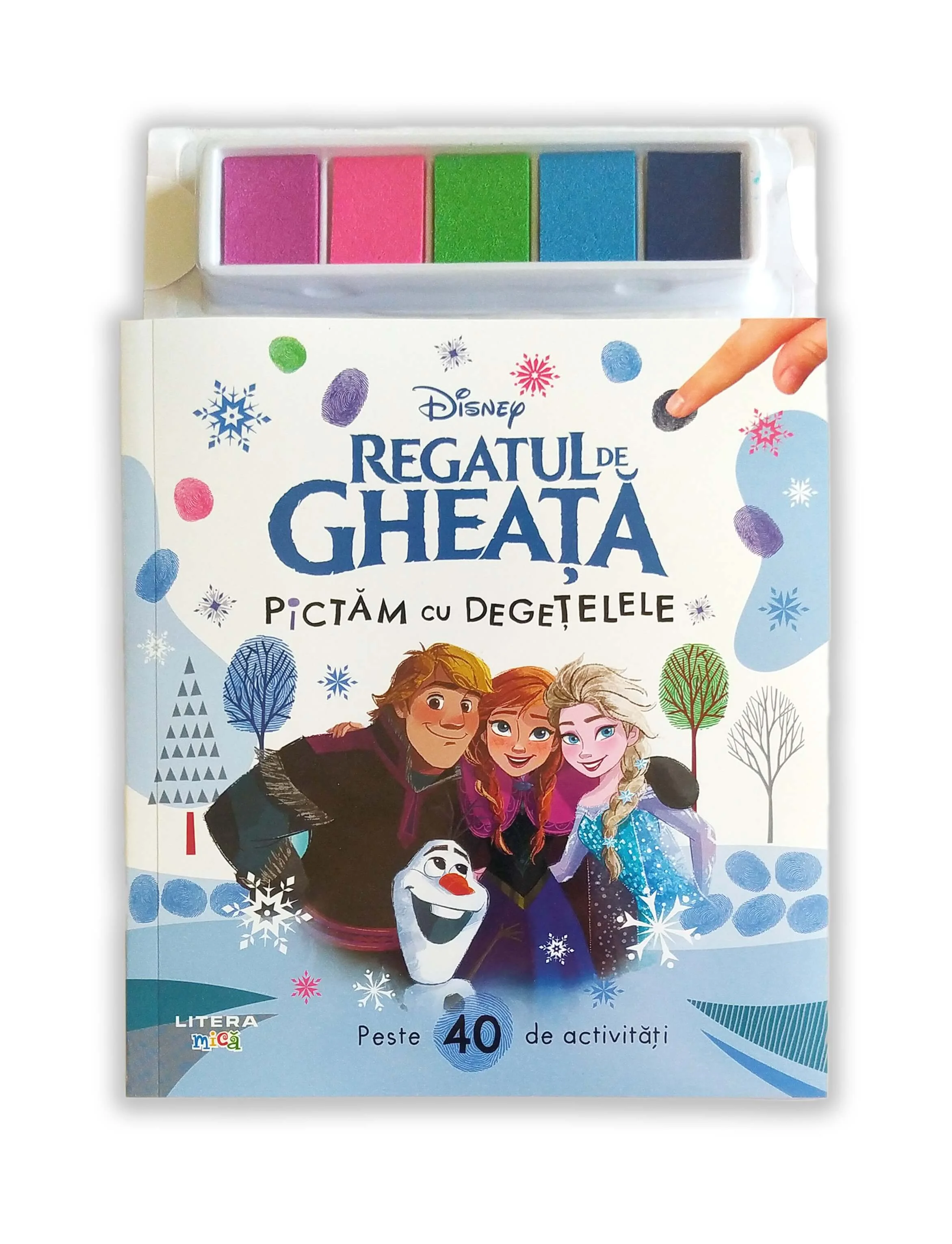 Disney. Regatul de gheata. Pictam cu degetelele