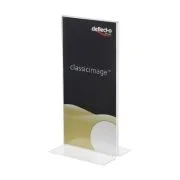 Display prezentare Deflecto RI98212 SSPT411, 1/3 A4, portret, forma T, plastic