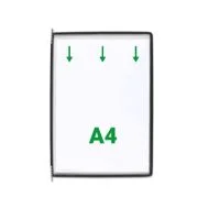 Display Tarifold, A4, 10 bucati/set, negru