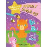 Distreaza-te colorand - Animale dragalase. Contine 7 acuarele cu sclipici