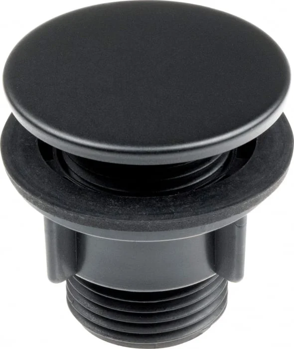 Dop pentru orificiul bateriei. pentru chiuveta de bucatarie, negru, Deante
