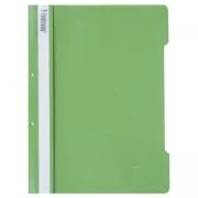 Dosar cu sina Noki, plastic, verde, 2 perforatii pentru arhivare, eticheta interschimbabila pe cotor