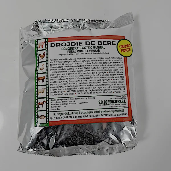 Drojdie de bere furajera Drovid Forte 1 kg, concentrat natural furaj complementar