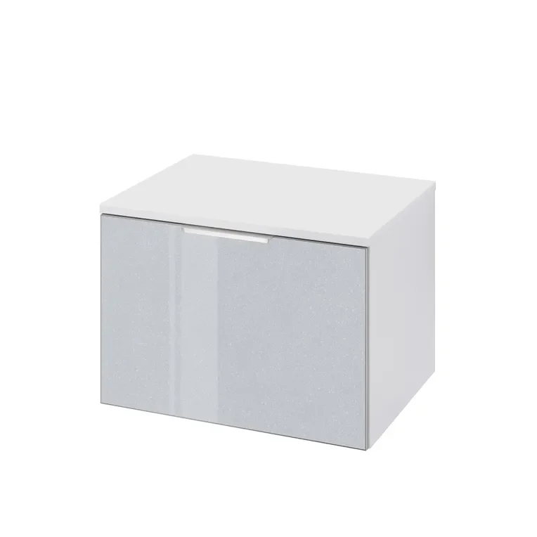 Dulap baza lavoar Cersanit Stillo 60 cm gri lucios