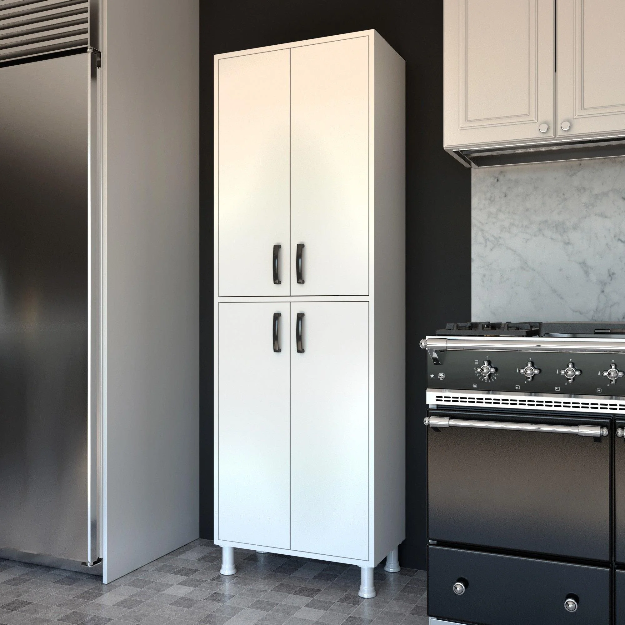 Dulap Bucatarie Cheriff cu 4 usi, 63 x 191 x 36 cm