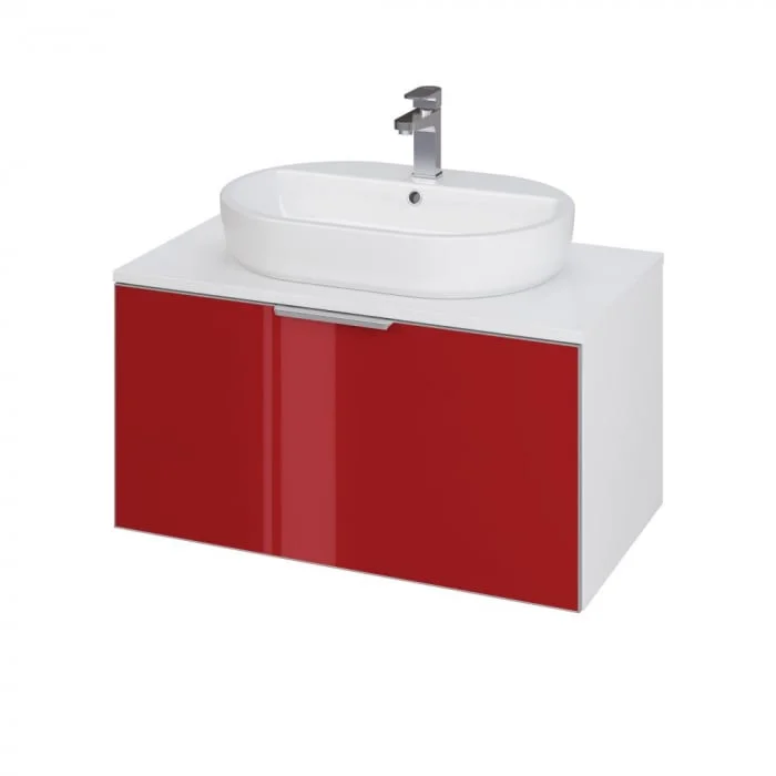 Dulap de baie Cersanit Stillo Red pentru lavoar pe blat
