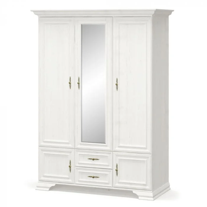 Dulap IRYS, 5 usi, 2 sertare, cu oglinda, pin anderson, 145,1x62,2x212 cm