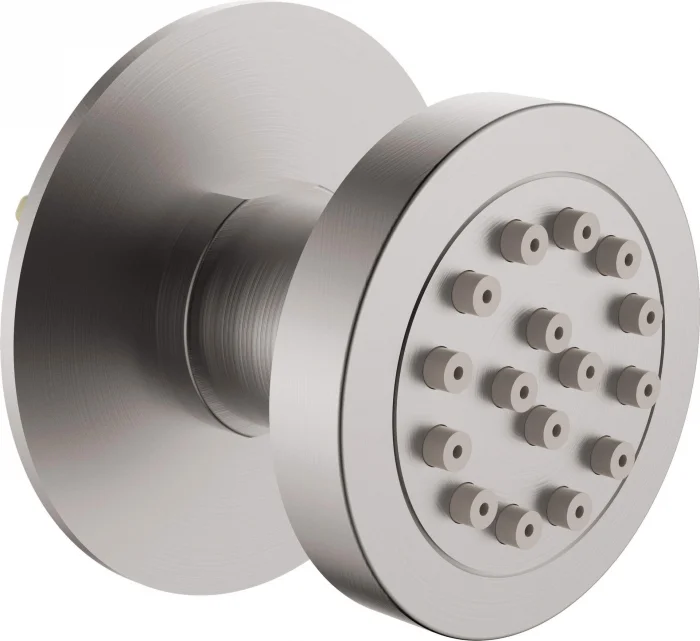 Duza de dus, rotunda. incastrata, sistem anticalcar, otel, Deante Cascada