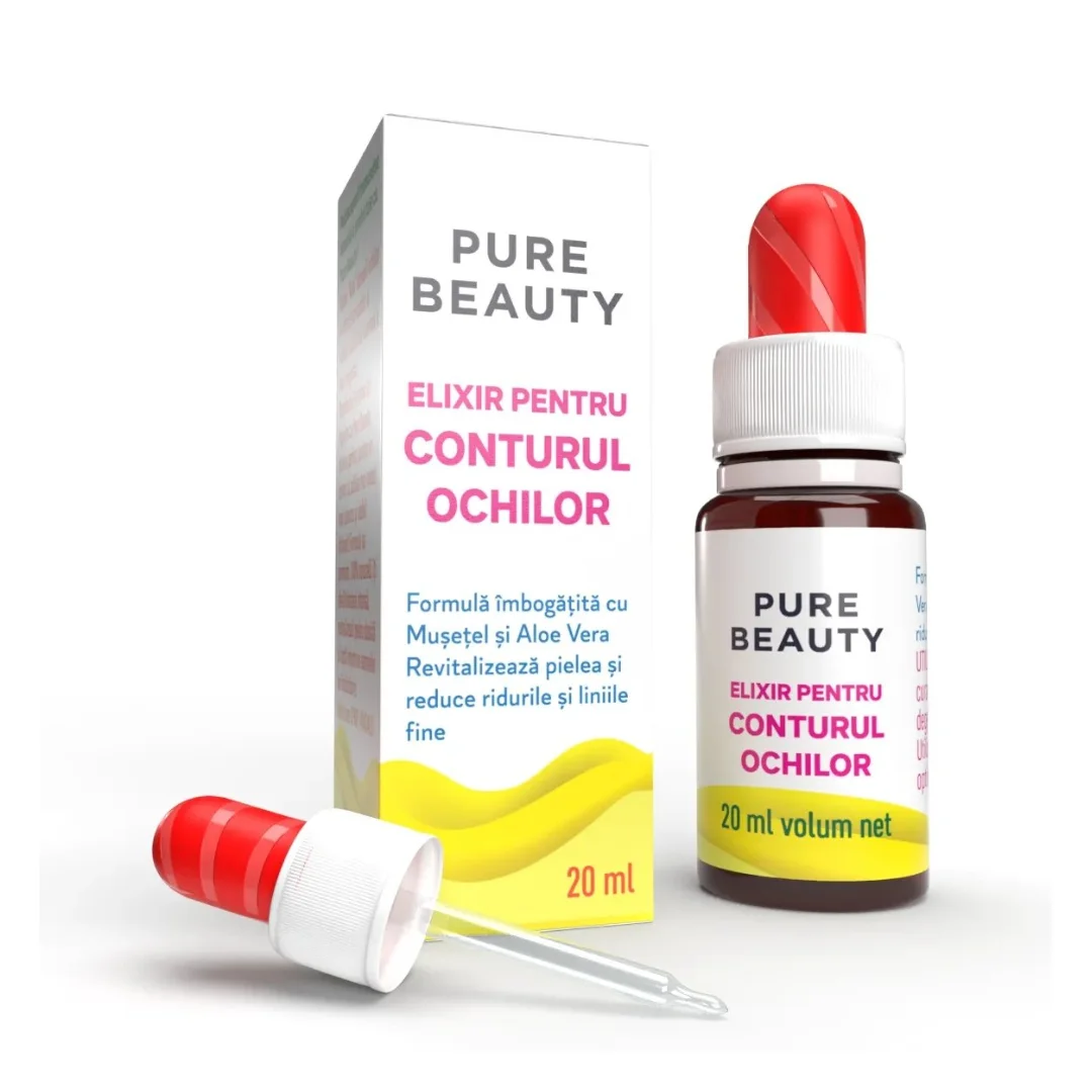 Elixir pentru conturul ochilor Pure Beauty, 20ml, Justin Pharma