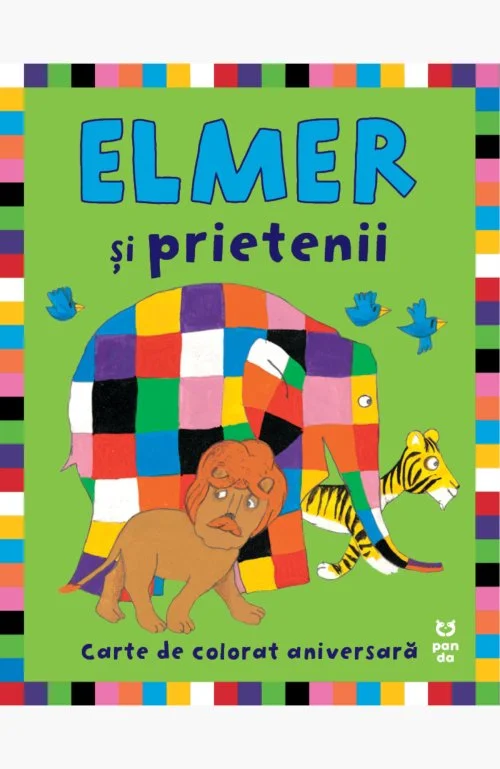 Elmer și prietenii. Carte de colorat aniversară - David McKee