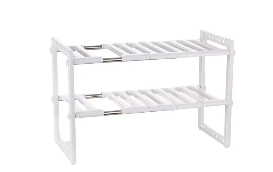 Etajera ajustabila cu doua rafturi de pus sub chiuveta 50 pana la 70 cm