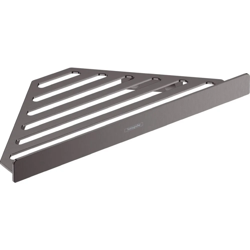 Etajera de colt pentru gel de dus baie culoare negru periat Hansgrohe AddStoris 41741340