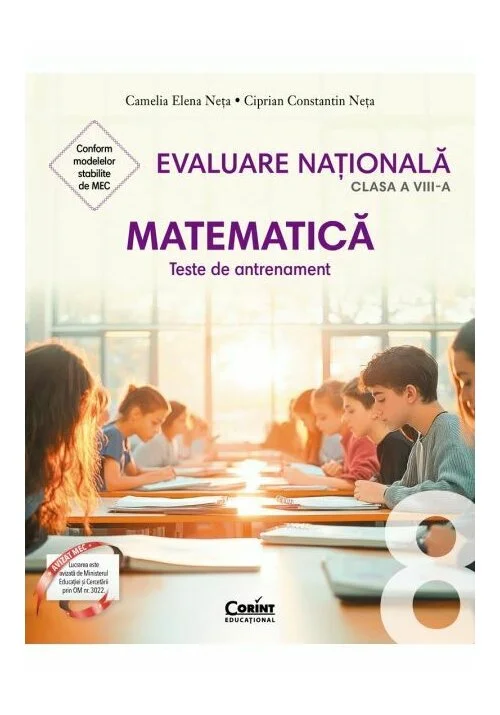 Evaluare națională 2026. Matematică. Teste de antrenament - clasa a VIII-a