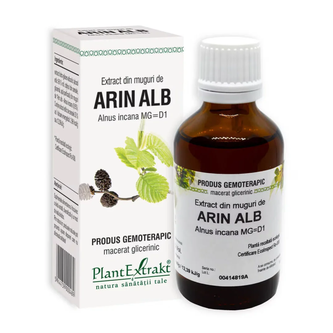 Extract din muguri de Arin Alb, 50 ml, Plant Extrakt