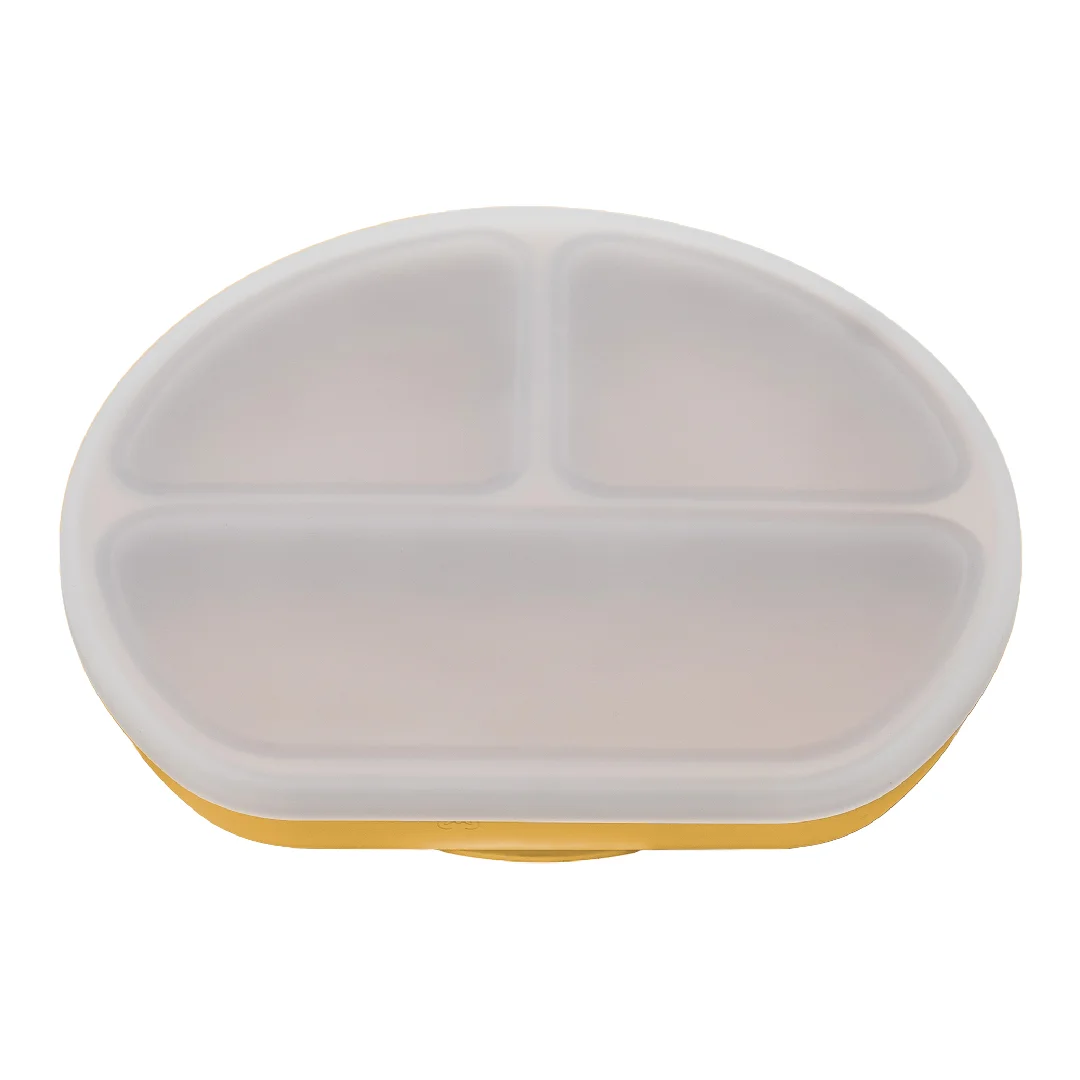 Farfurie din silicon cu capac, 6 luni+, Honey, Appekids