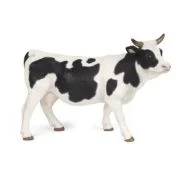 Figurina Papo vacuta cu blana alba si neagra