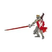 Figurina Rege cu blazon Dragon rosu, Papo