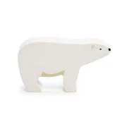Figurina Urs Polar, din lemn premium
