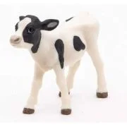 Figurina Vitel Alb cu Negru, Papo