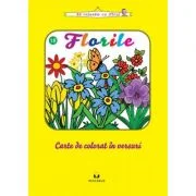 Florile - carte de colorat