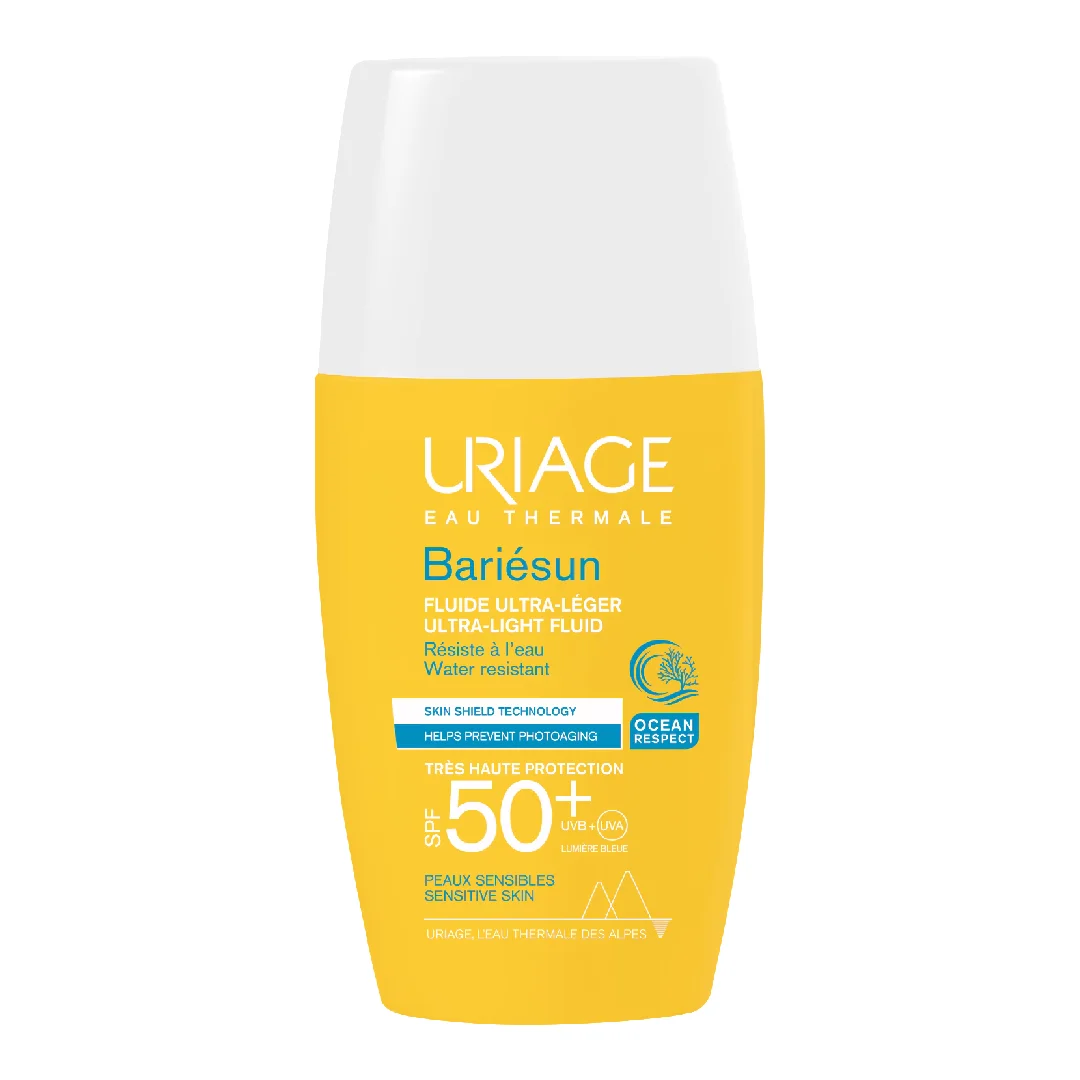 Fluid lejer pentru protectie solara cu SPF50+ Bariesun, 30 ml, Uriage