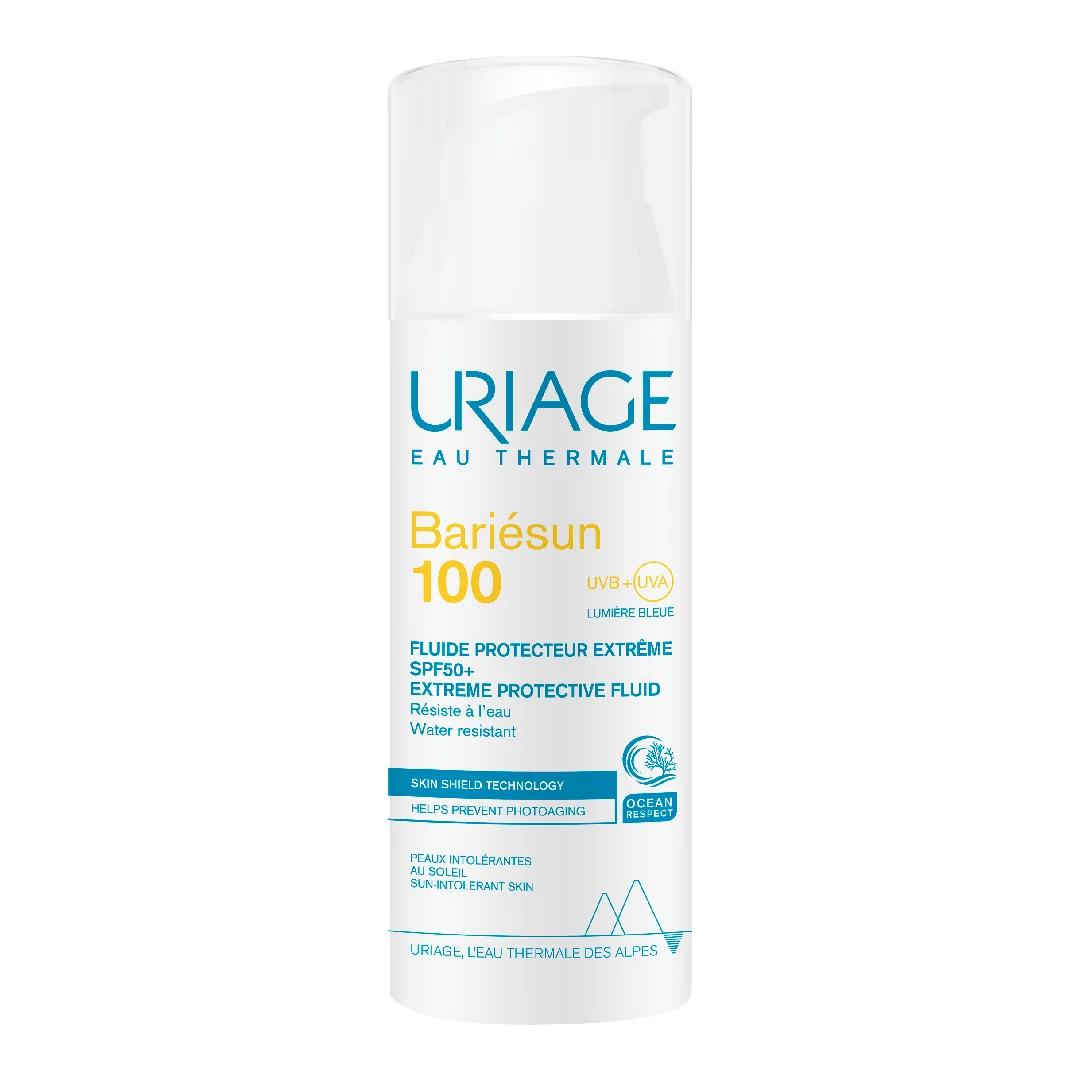 Fluid protectie extrema Bariesun 100 SPF 50+, 50 ml, Uriage