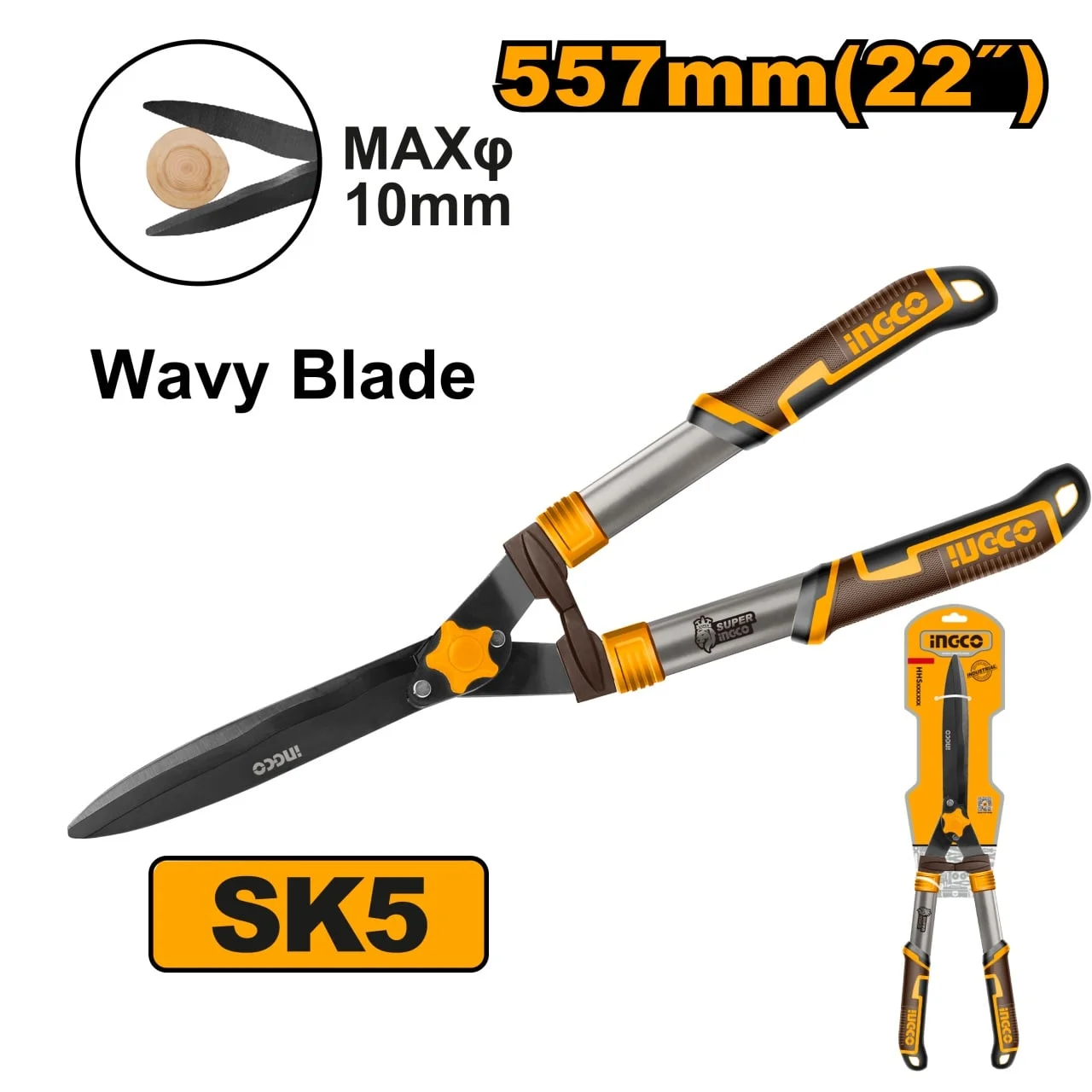 Foarfeca Gard Viu 580mm 22" INGCO HHS6301