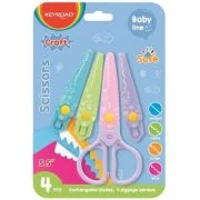 Foarfeca Keyroad Baby Line KR972337, 14. 0cm, creativa, cu 4 modele