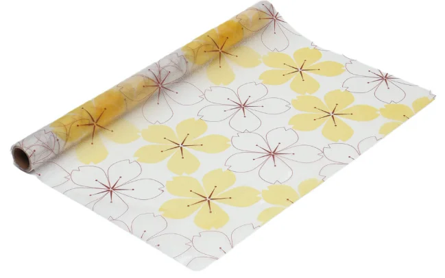 Folie autoadeziva geam cu flori galbene 45 x 300 cm