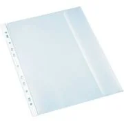 Folie de protectie Noki 4860, A4, portret, 130 microni, plastic, transparent, cu perforatii, cu clapa, set 25 buc