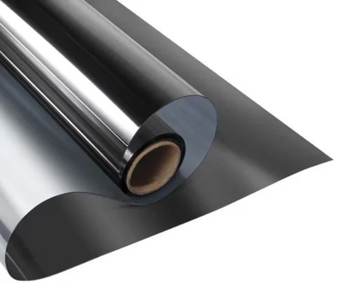 Folie Reflexiva protectie Geamuri montare pe interior si protectie solara UV NEAGRA 45 x 300 cm