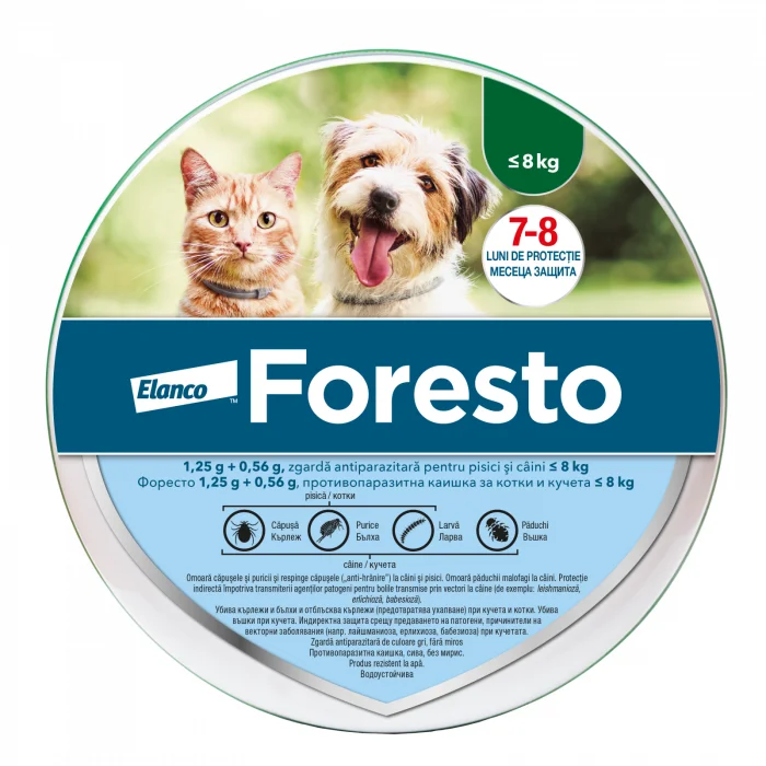 Foresto Zgarda Antiparazitara S ( 8 kg)