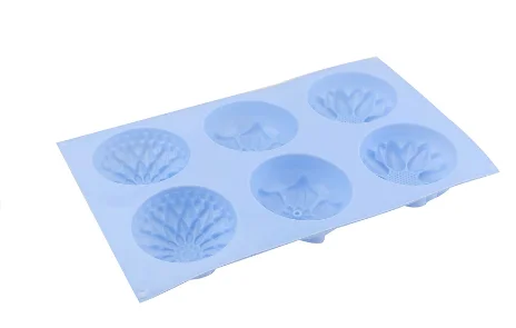 Forma silicon pentru prajituri  6 cavitati Floral AH 0028