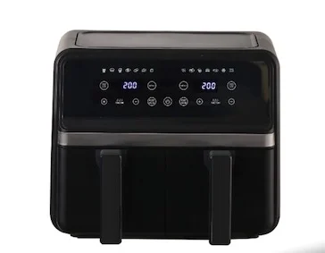 Friteuza cu aer cald dublu compartiment panou tactil digital putere 3000W