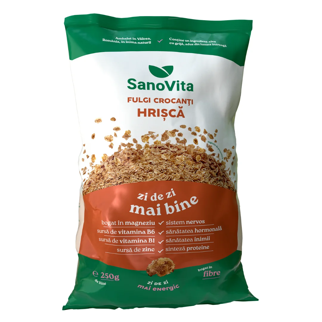 Fulgi crocanti de hrisca, 250g, SanoVita