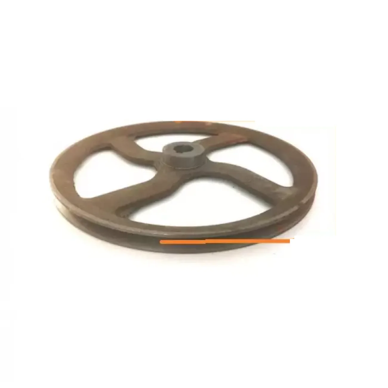 Fulie motor electric-batoza cu gauri int ax 24 mm - ext 350 mm