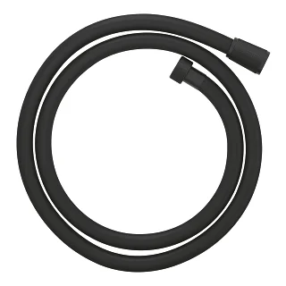 Furtun dus 125 mm negru mat Phantom Black, Grohe SilverFlex