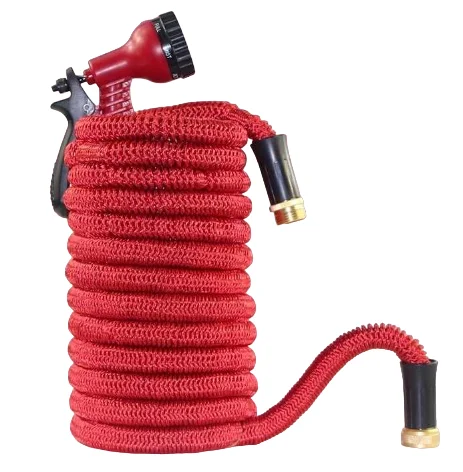 Furtun extensibil pentru gradina SUPER HOSE 75 FT = 22.5m Rosu