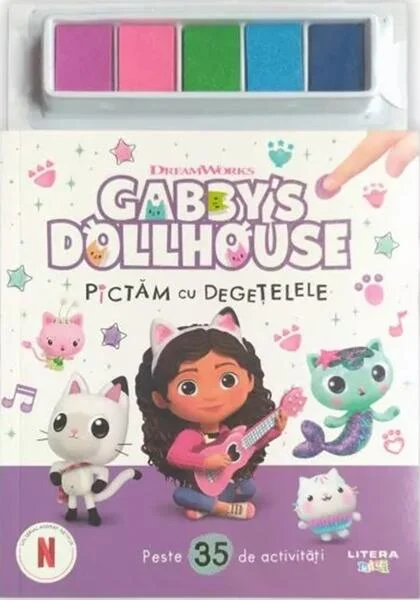 Gabby's Dollhouse. Pictăm cu degețelele - Paperback brosat - *** - Litera mică