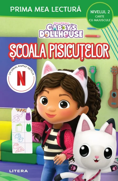 Gabby's Dollhouse. Scoala pisicutelor (Nivelul 2 Carte cu majuscule)