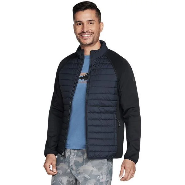 Geaca barbati Skechers GOshield Hybrid Jacket 2.0 JA141-BLK, M, Negru