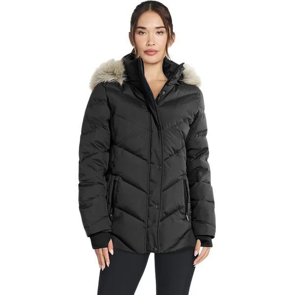 Geaca femei Skechers On-the-GO Cozy Fit Journey Parka JA375-BLK, S, Negru
