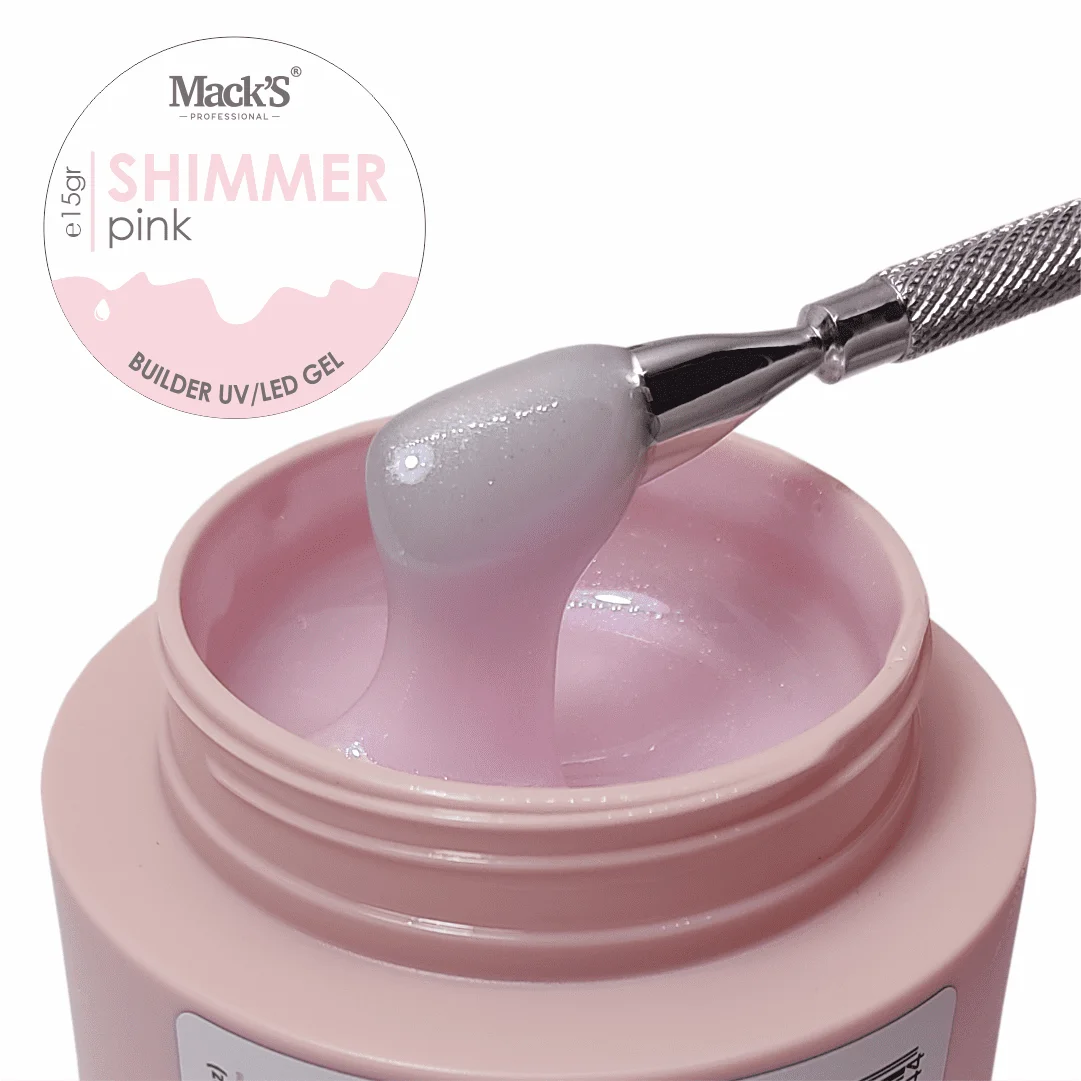 Gel Constructie Shimmer Pink 15ml Macks - SHP15-MKS - Everin.ro