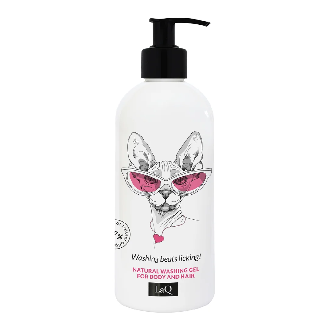 Gel de dus si sampon Kitty, 300ml, LaQ