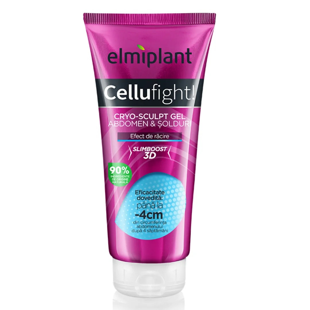 Gel pentru abdomen si solduri Cellufight Cryo-sculpt, 200 ml, Elmiplant