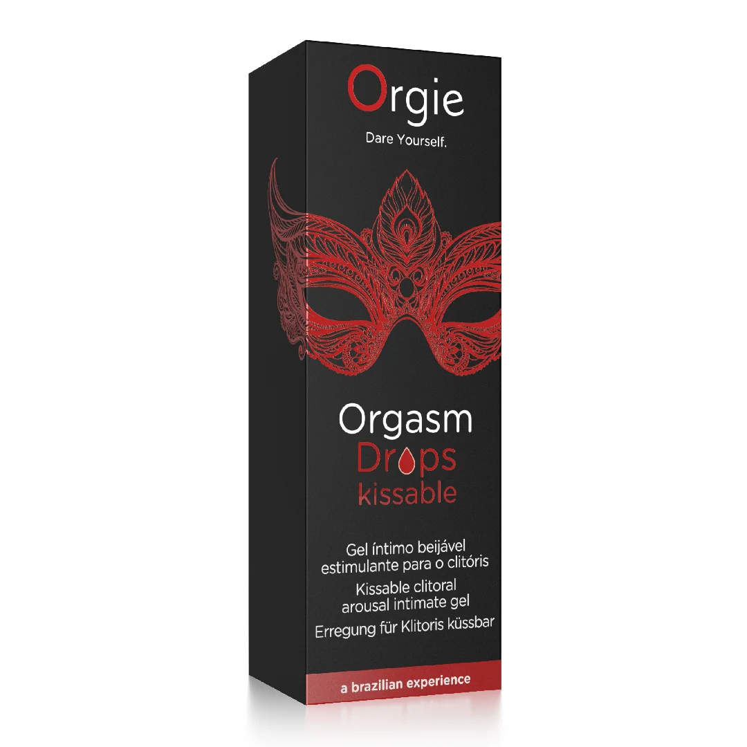 Gel stimulare clitoris Orgasm Drops Kissable, 30 ml, Orgie