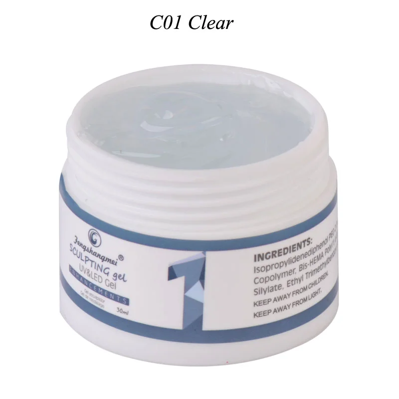 Gel UV Constructie FSM 50ML - 01 Clear - GCFSM01-50 - Everin.ro