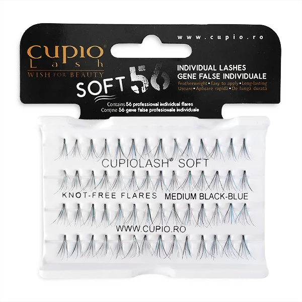 Gene false individuale SOFT Blue/Black - medii