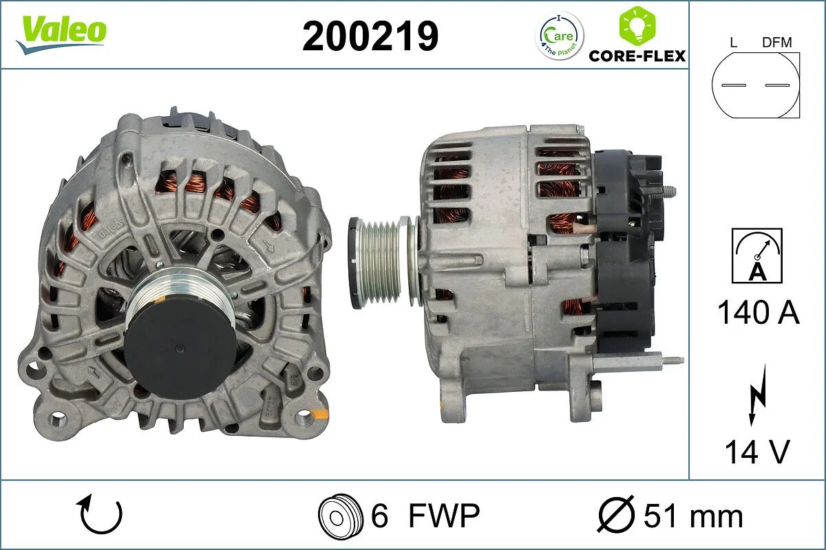 Generator / Alternator VALEO 200219