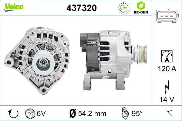 Generator / Alternator VALEO 437320
